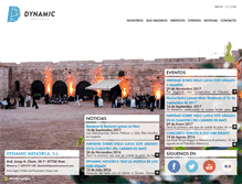 Tablet Screenshot of dynamicmenorca.com